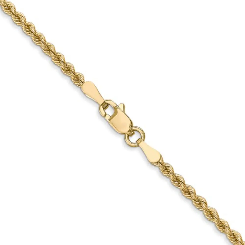 14k Gold 2.25mm Rope Chain