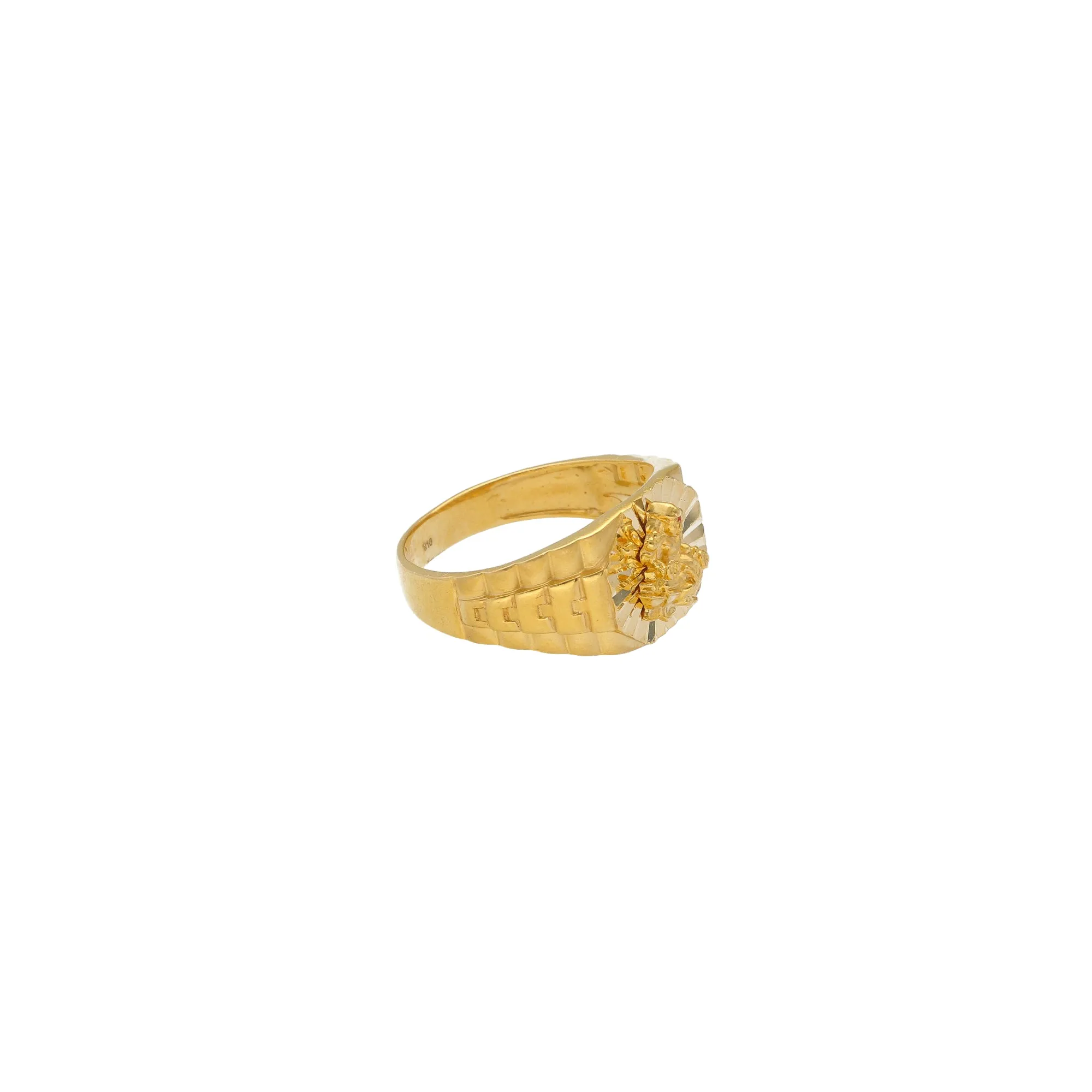 22K Yellow Gold Temple Ring (7.6gm)