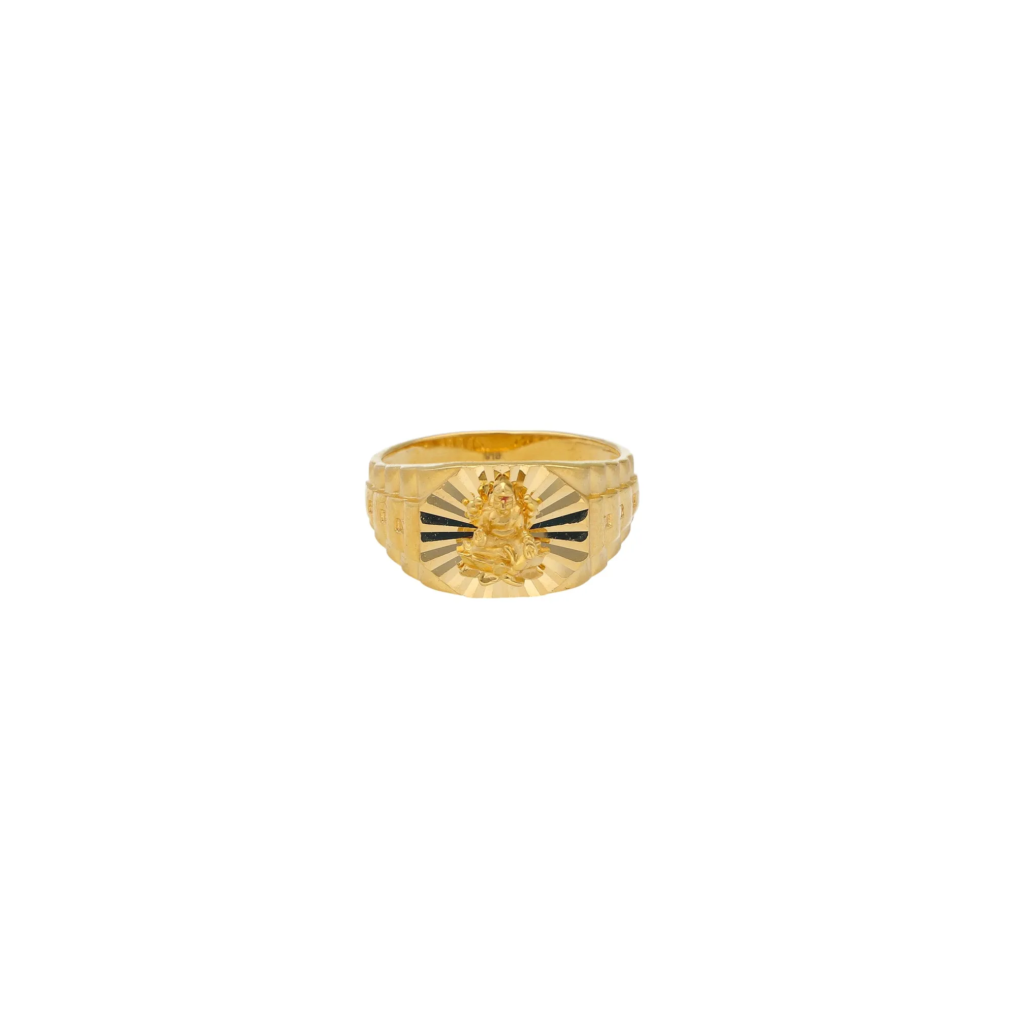 22K Yellow Gold Temple Ring (7.6gm)