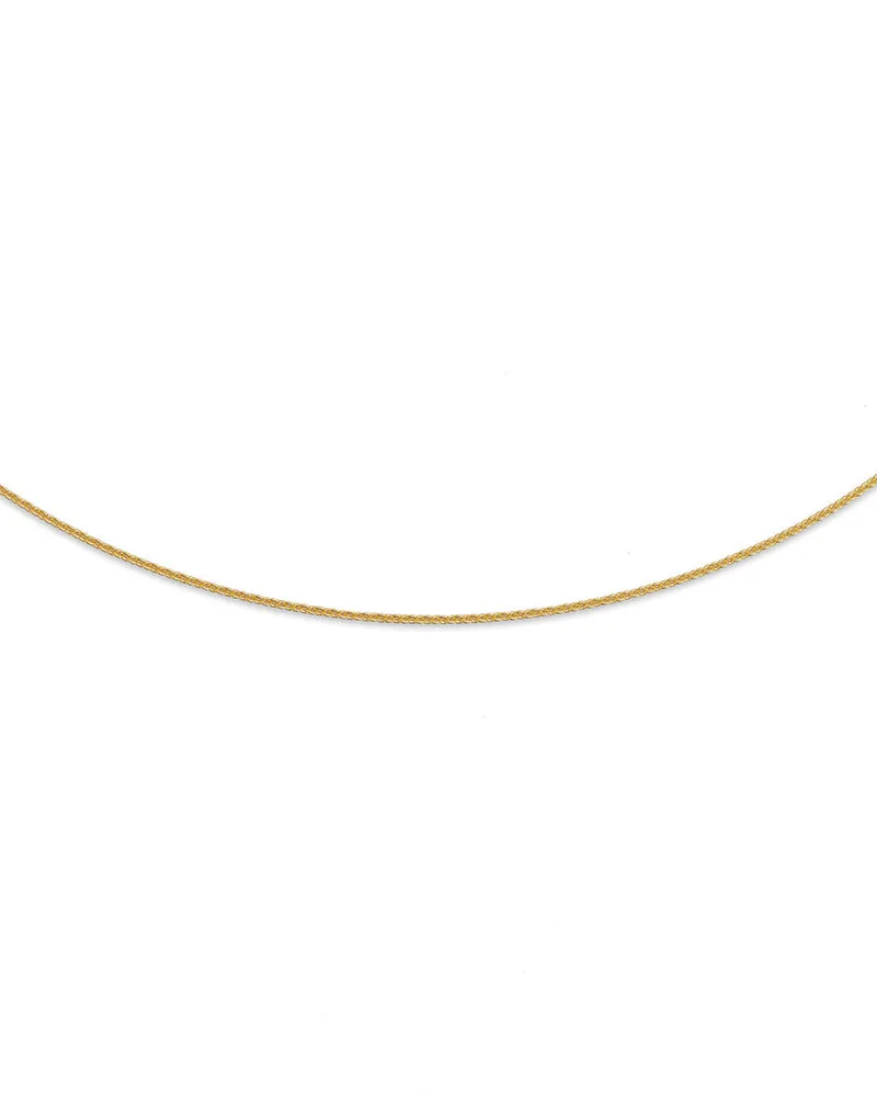 Anchor necklace 14k gold