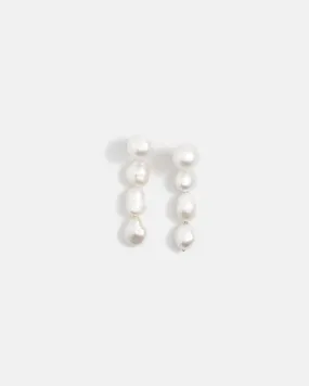 Antinéa Pearl Drop Earrings in Yellow Gold