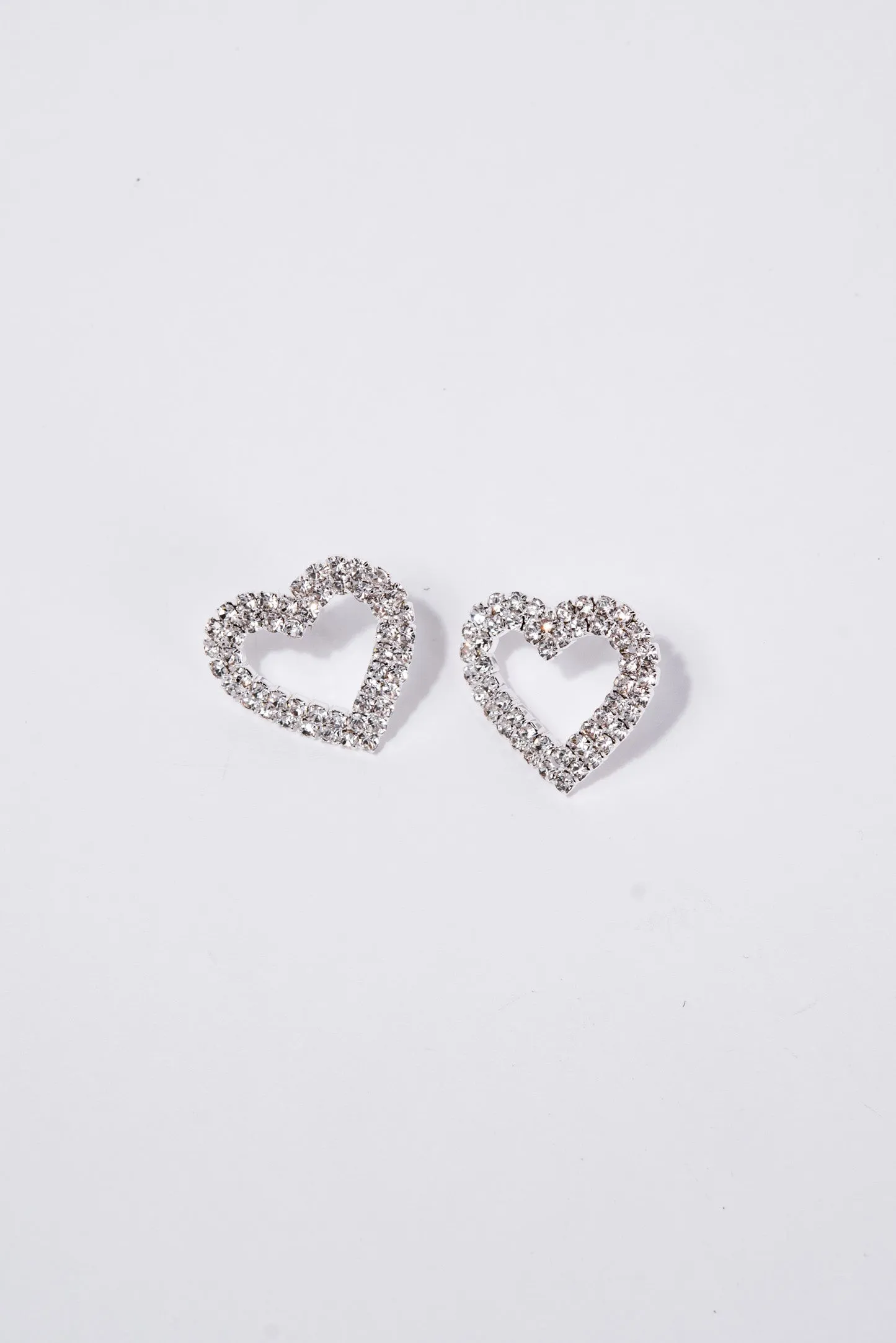 Brianna Heart Pave Drop Earrings