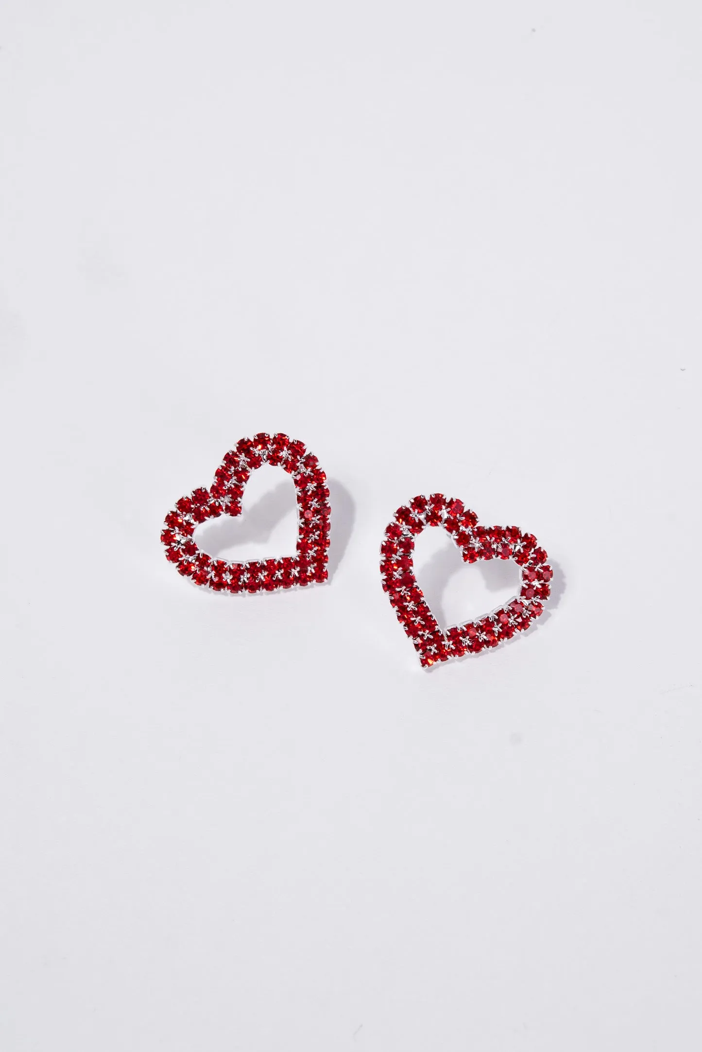 Brianna Heart Pave Drop Earrings