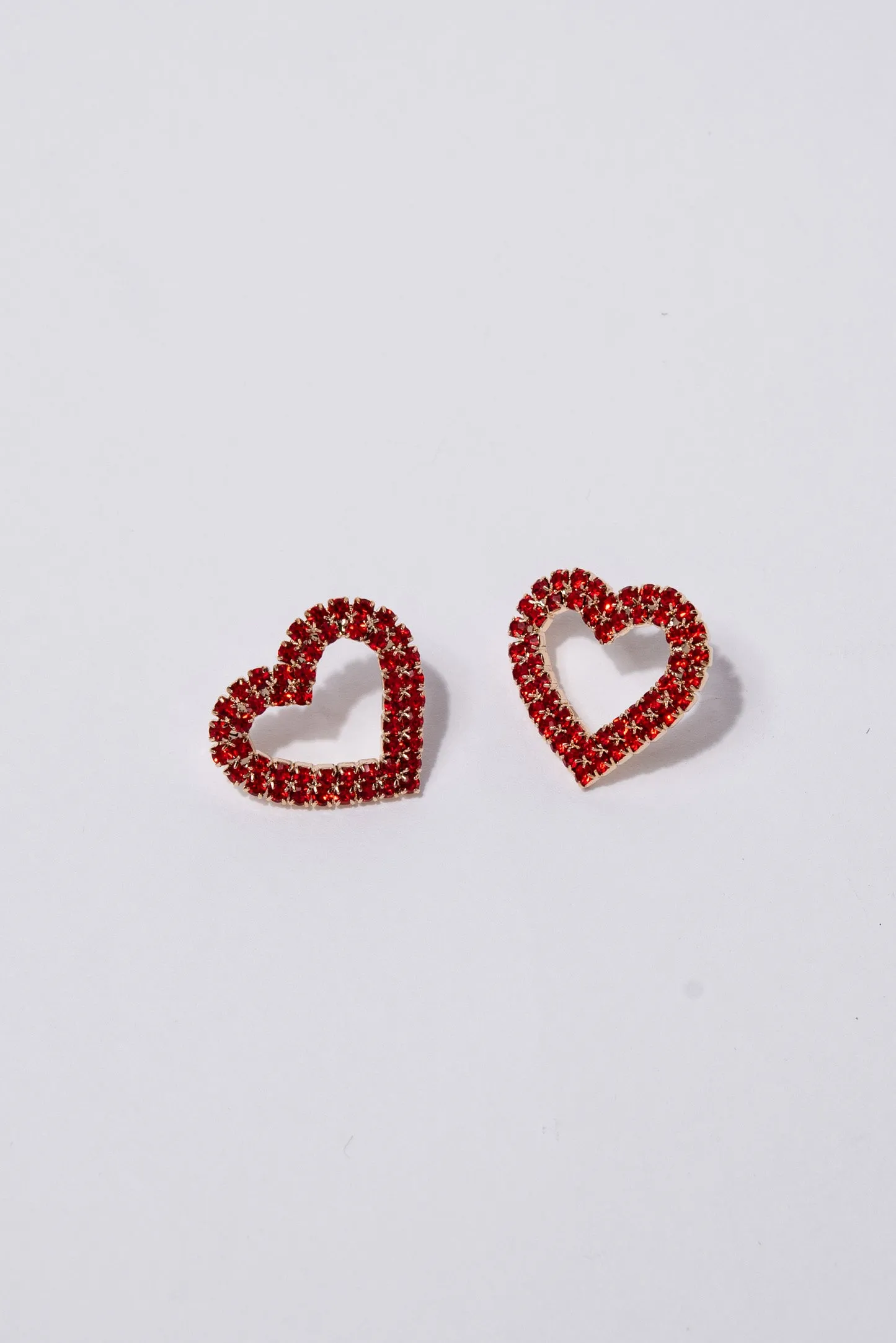 Brianna Heart Pave Drop Earrings