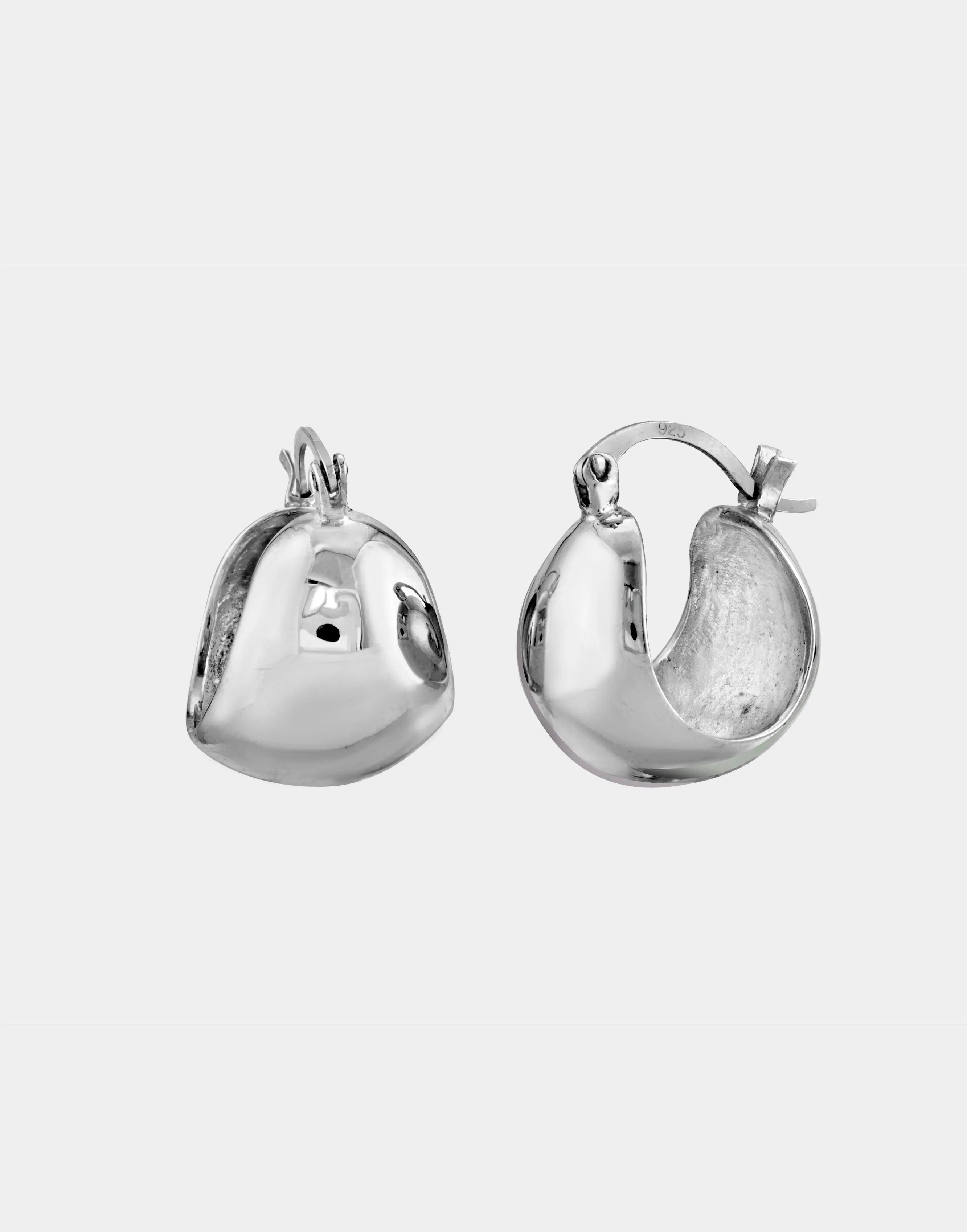 Bubble Hoop Earrings | Sterling Silver