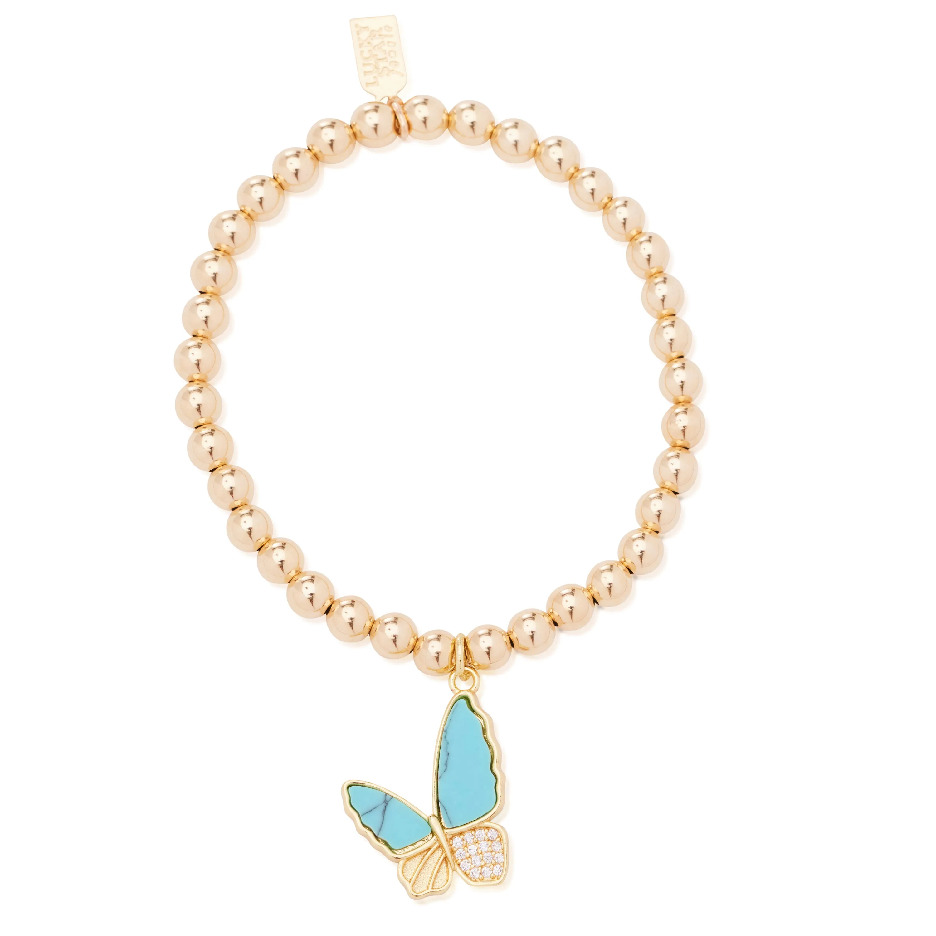 Butterfly Gem Bubble Bracelet