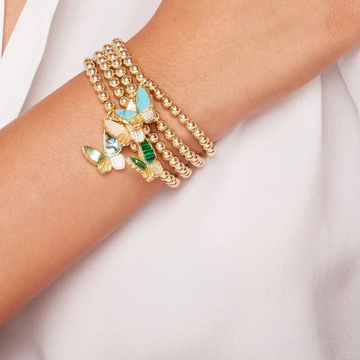 Butterfly Gem Bubble Bracelet