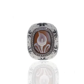 Calla Lily Cameo Ring