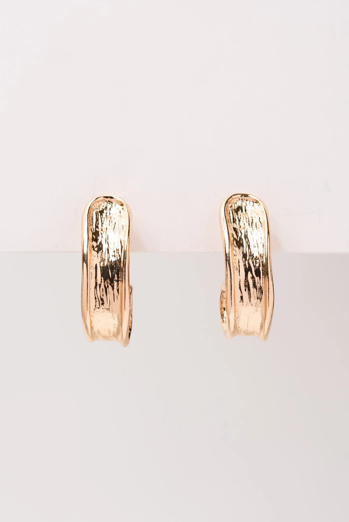 Callie Textured Metal Clip-On Earrings