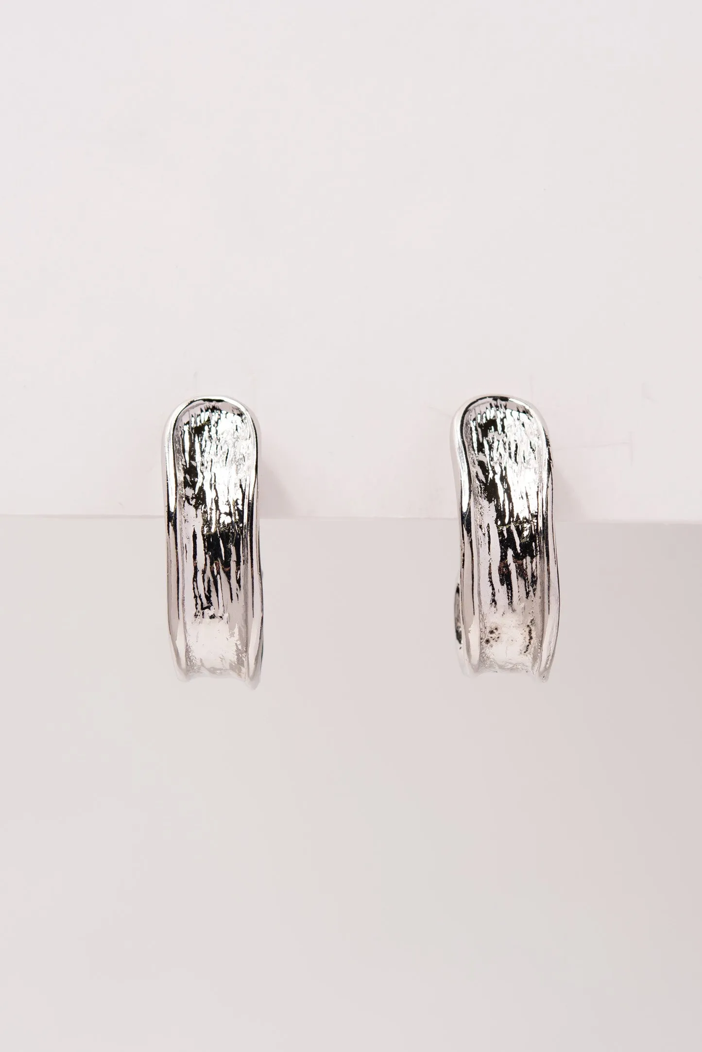 Callie Textured Metal Clip-On Earrings