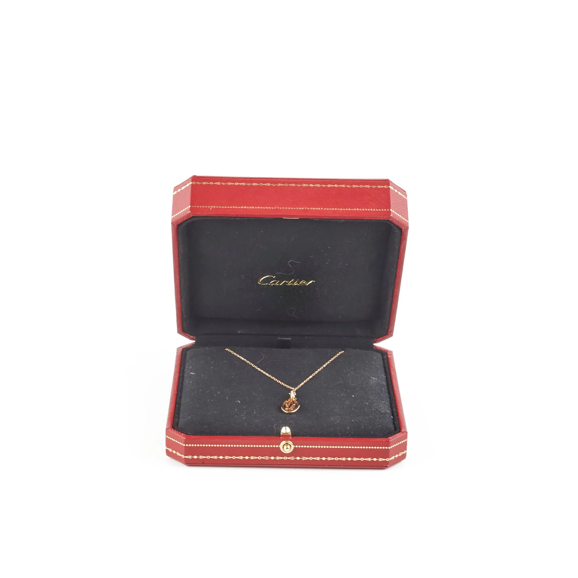 Cartier Logo Double C Necklace Pink