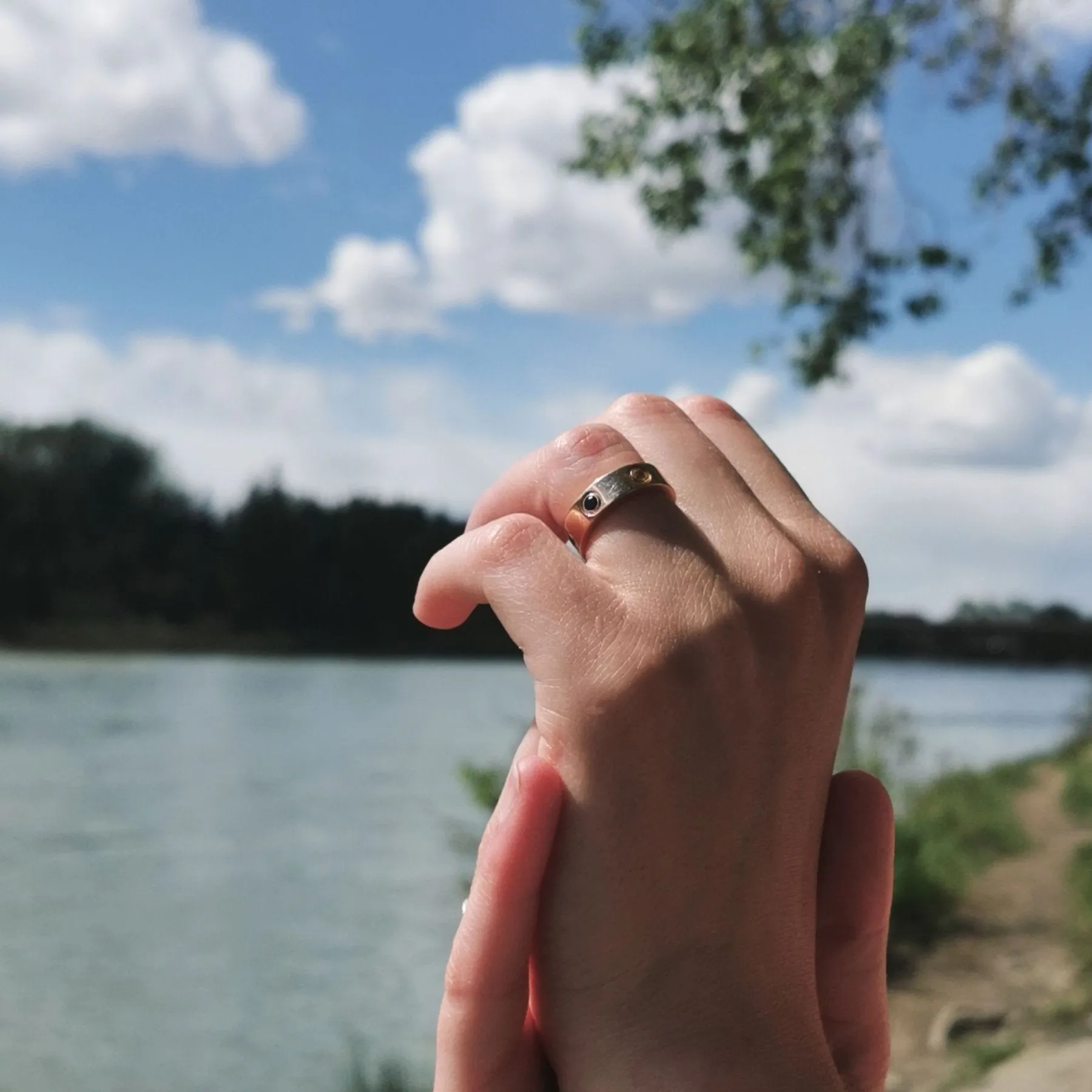 'Cartier' Love Ring, Multi Gemstone