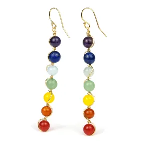 Chakra Earrings with Gold Filled French Ear Wires