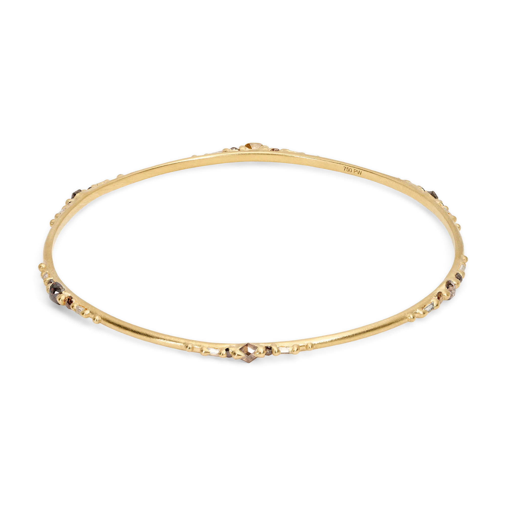 Cognac Diamond Geo Bracelet - 11613