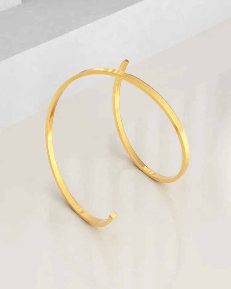 Coil bracelet in gold