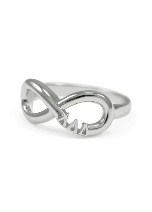 Delta Delta Delta Sterling Silver Infinity Ring