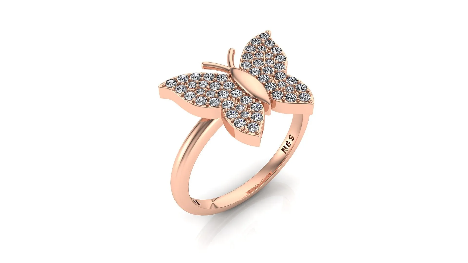 Diamond Butterfly Ring NIJ011