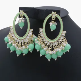 Ear Jhumki - Green