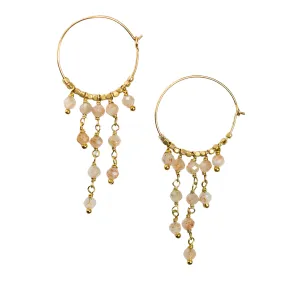 EARRING DANCY HOOP SUNSTONE