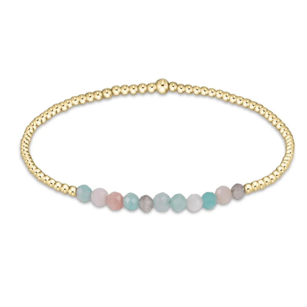 ENewton Hot Mess 2mm Gemstone Gold Bliss Bracelet