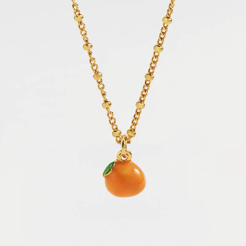 Fruit Enamel Necklace