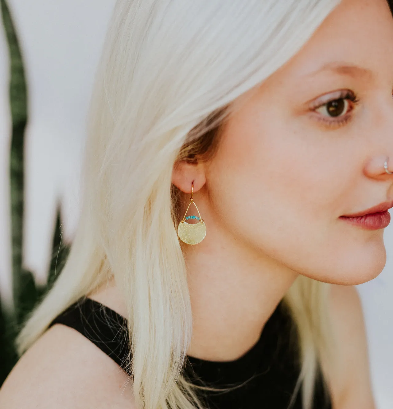 Gate Keeper Earrings- Moonstone