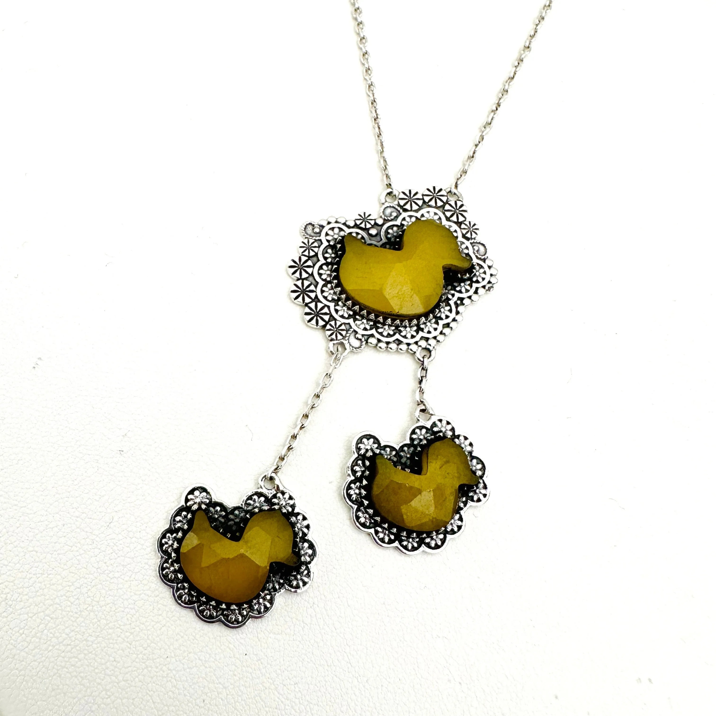 Get Your Ducks in a Row Duckie Necklace