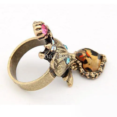 King Crown Fox Bronze Ring