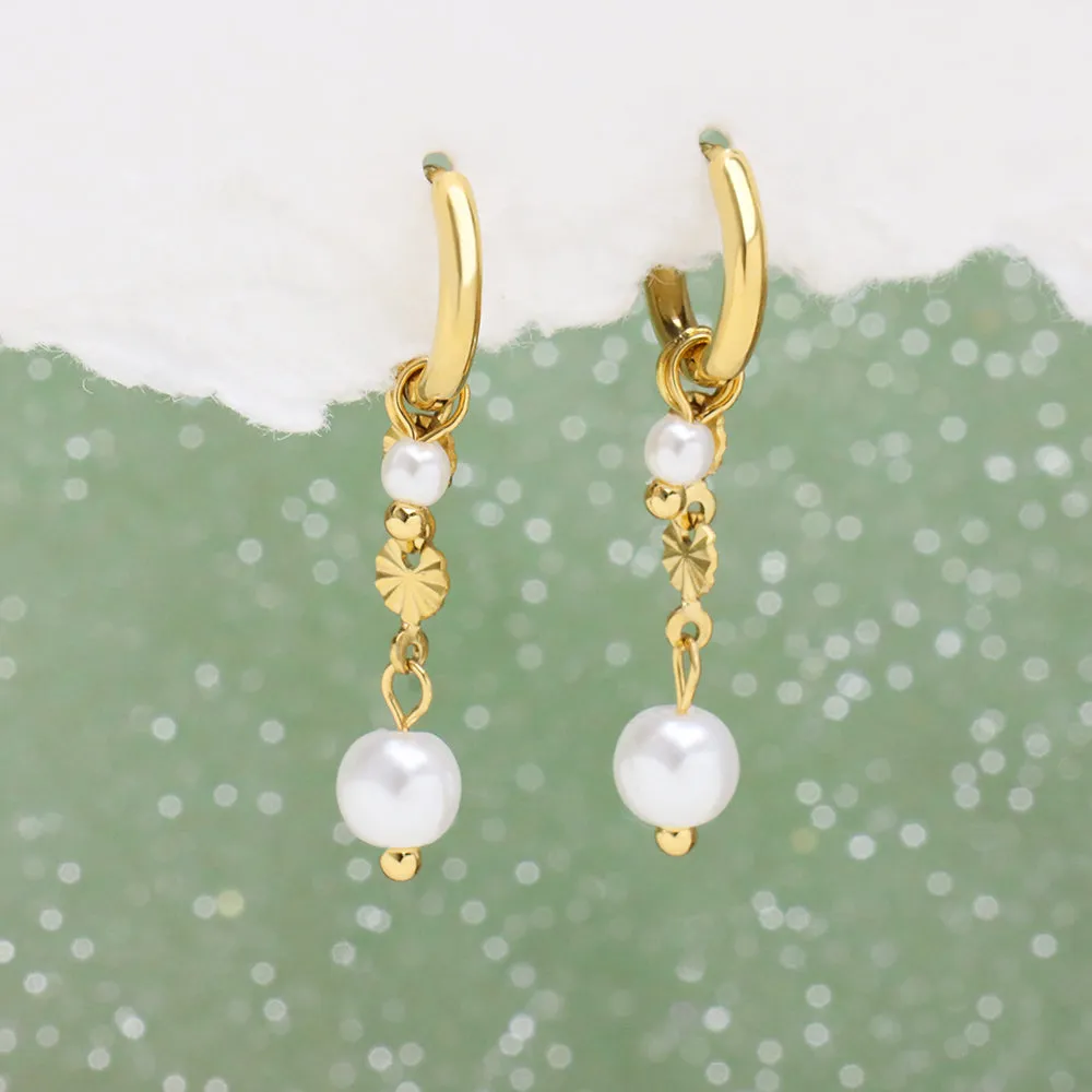 Lucky Pearl Drop Earrings