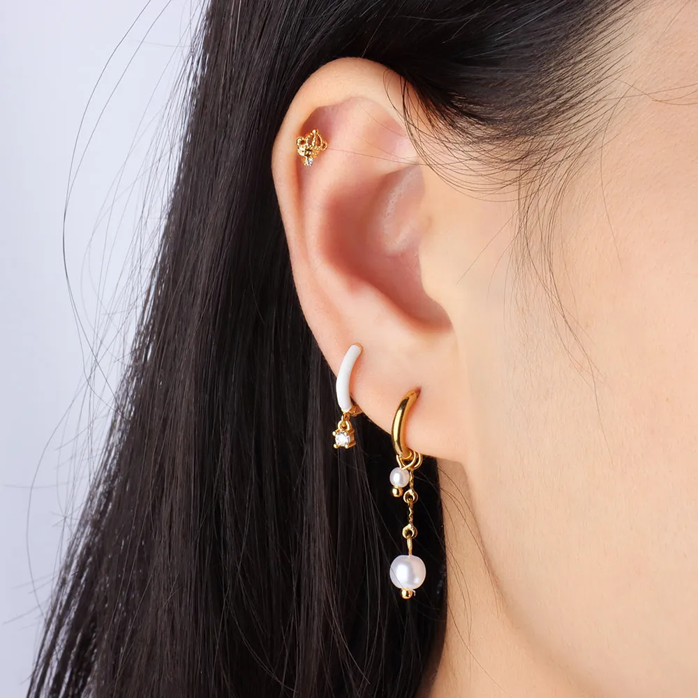 Lucky Pearl Drop Earrings