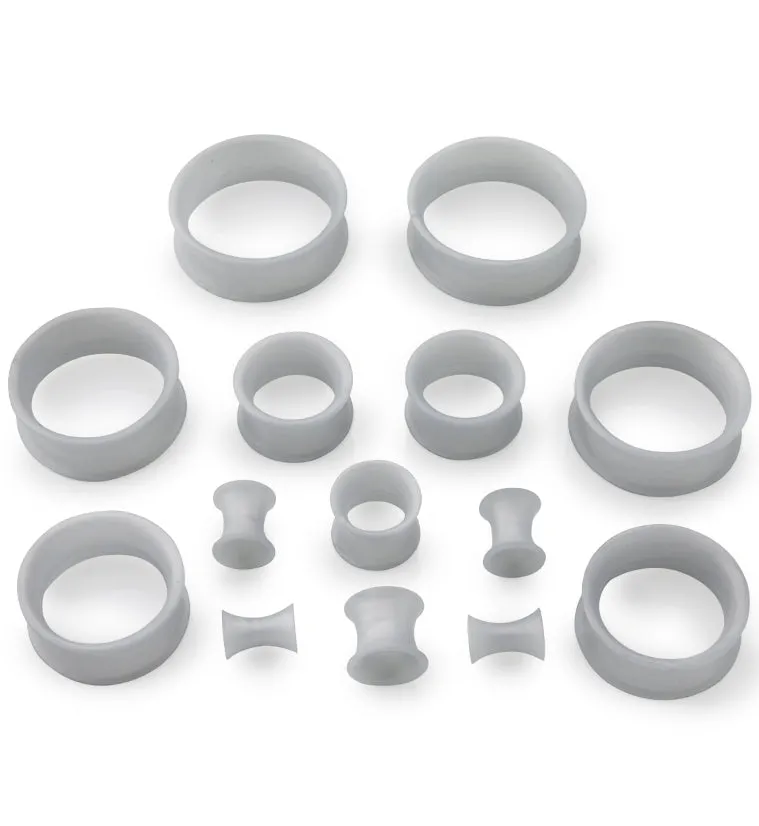 Matte Silver Silicone Ear Skins