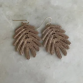 MIMOSA LEAF EARRINGS — LARGE