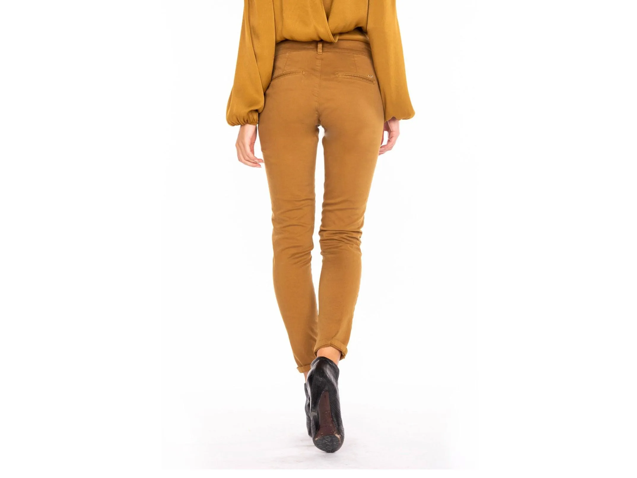 NO-NA' Pantalone Tasca Francese Giallo Curry 3622 T85