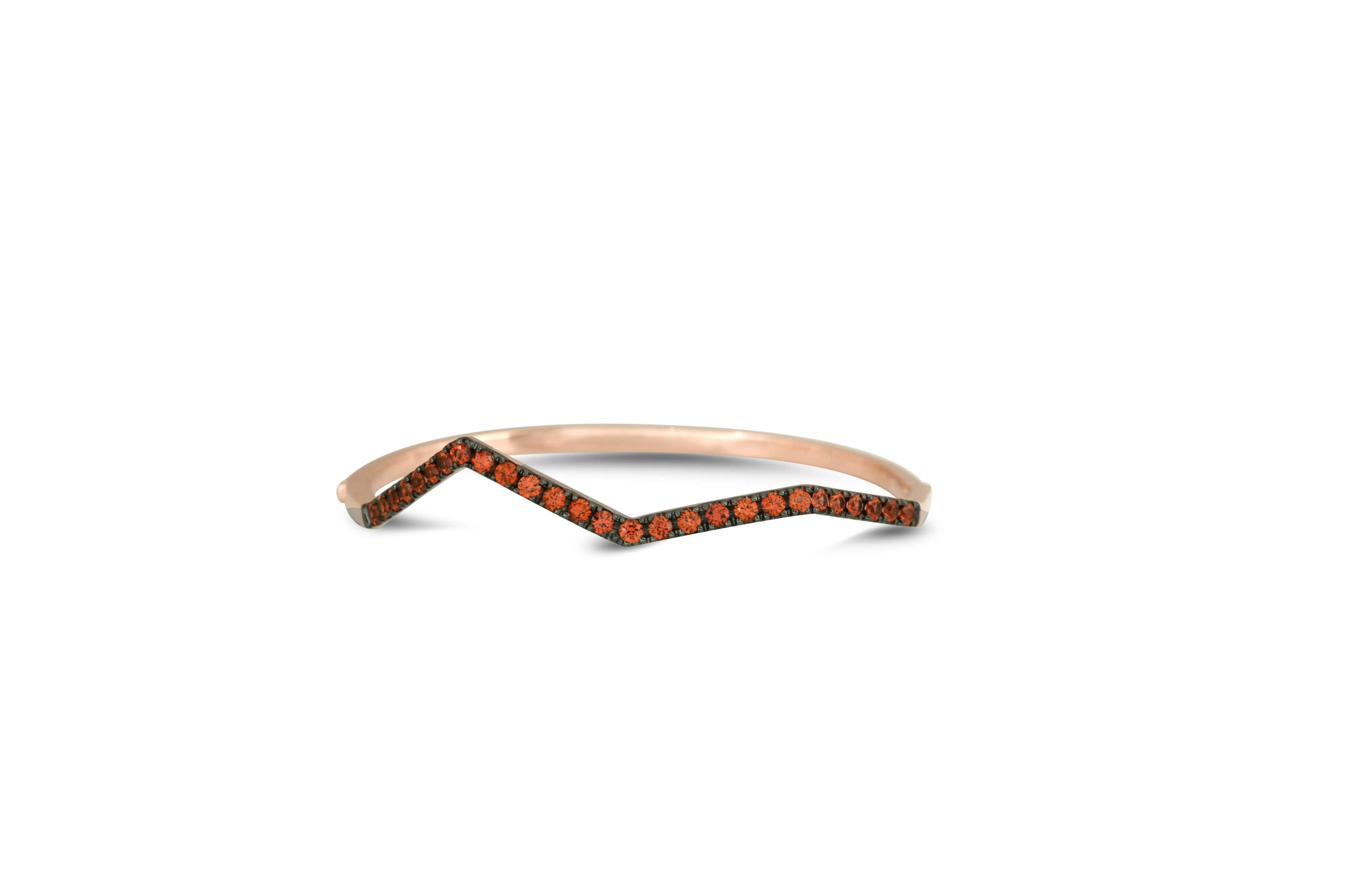 Origami Ziggy Pave Bangle