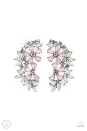 Paparazzi Garden Party Powerhouse - Pink Ear Crawler Earrings