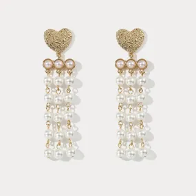 Pearl Tassel Earrings