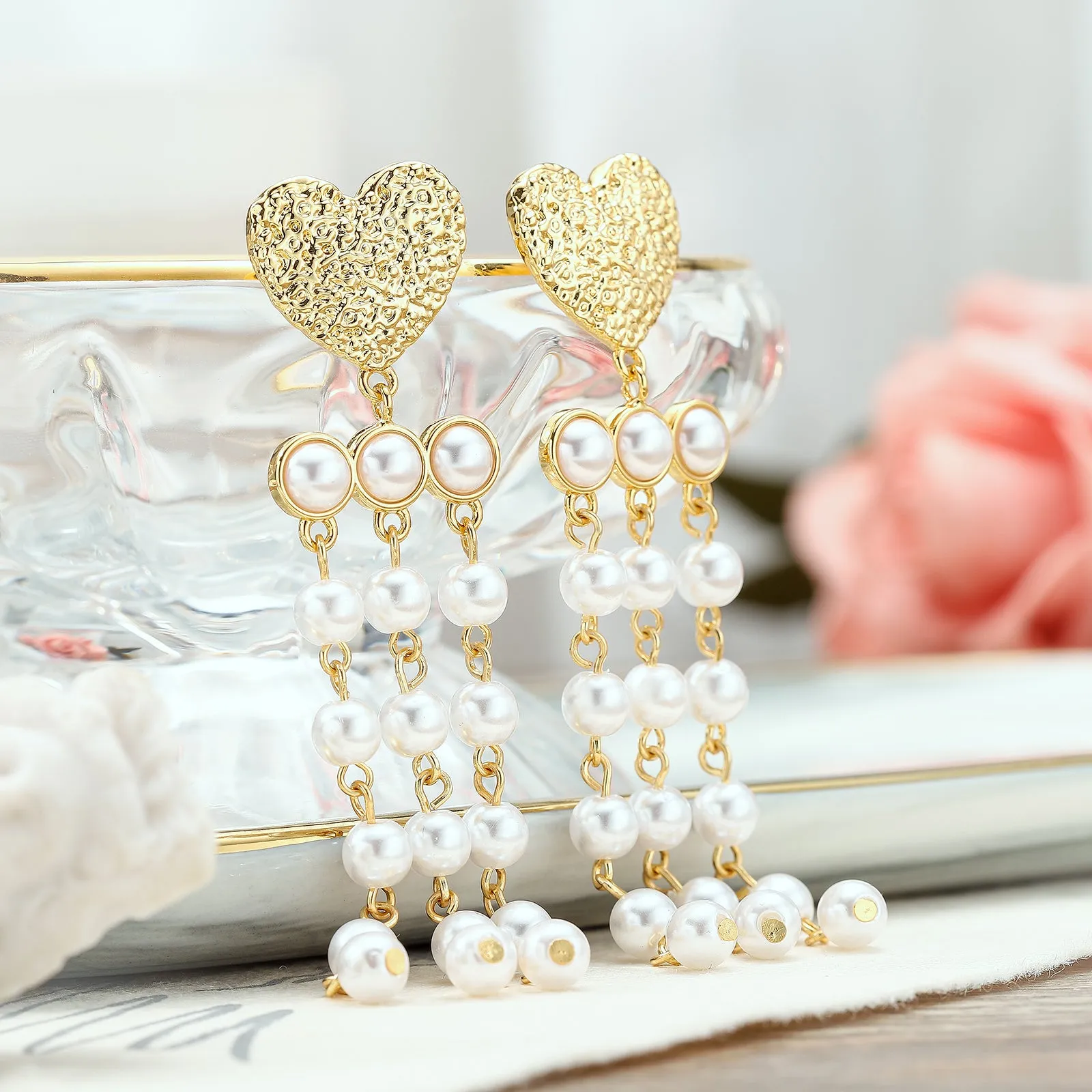 Pearl Tassel Earrings