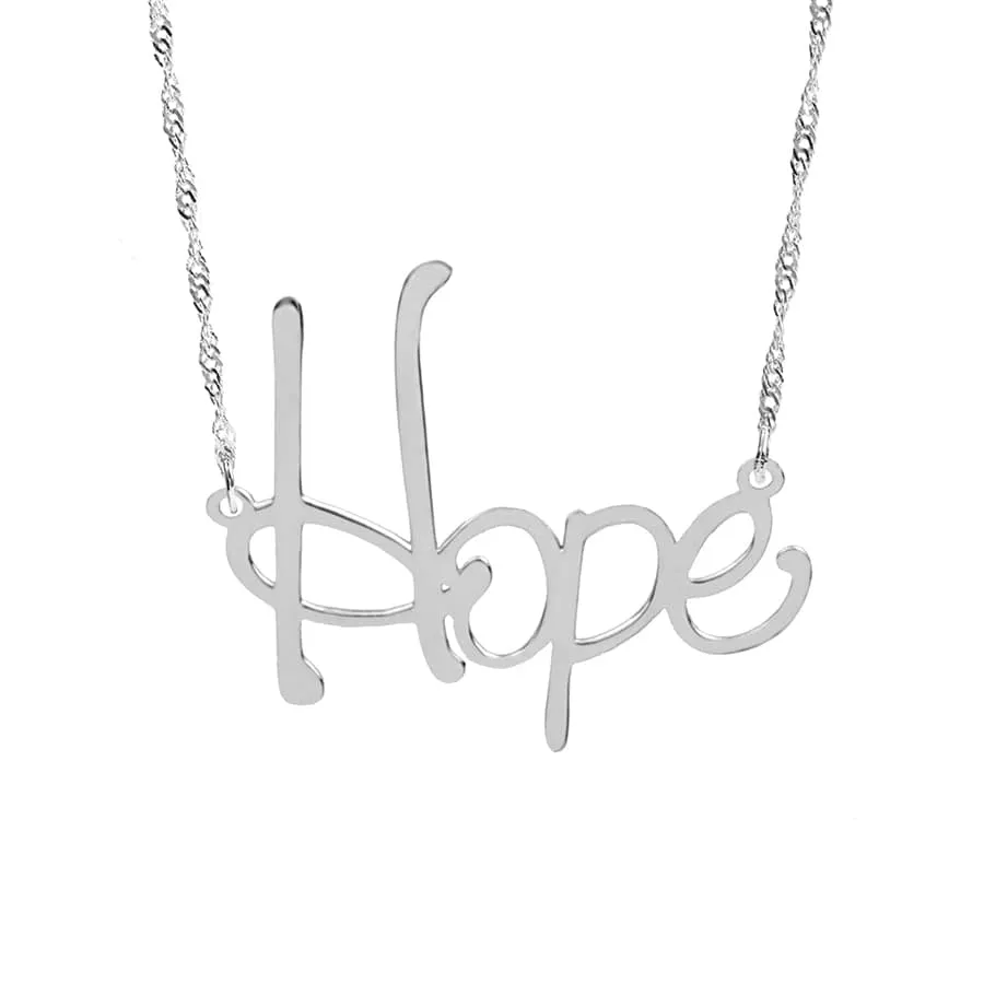 Positive Word Necklace