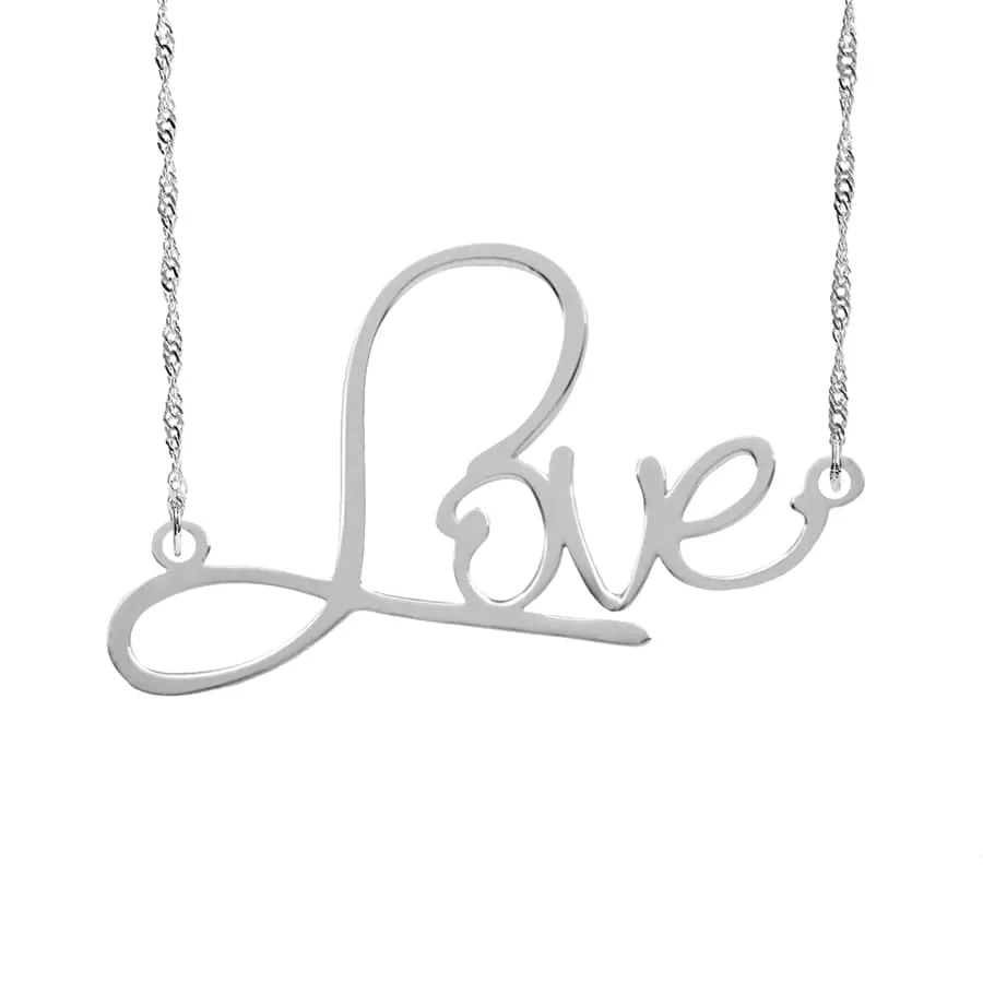 Positive Word Necklace