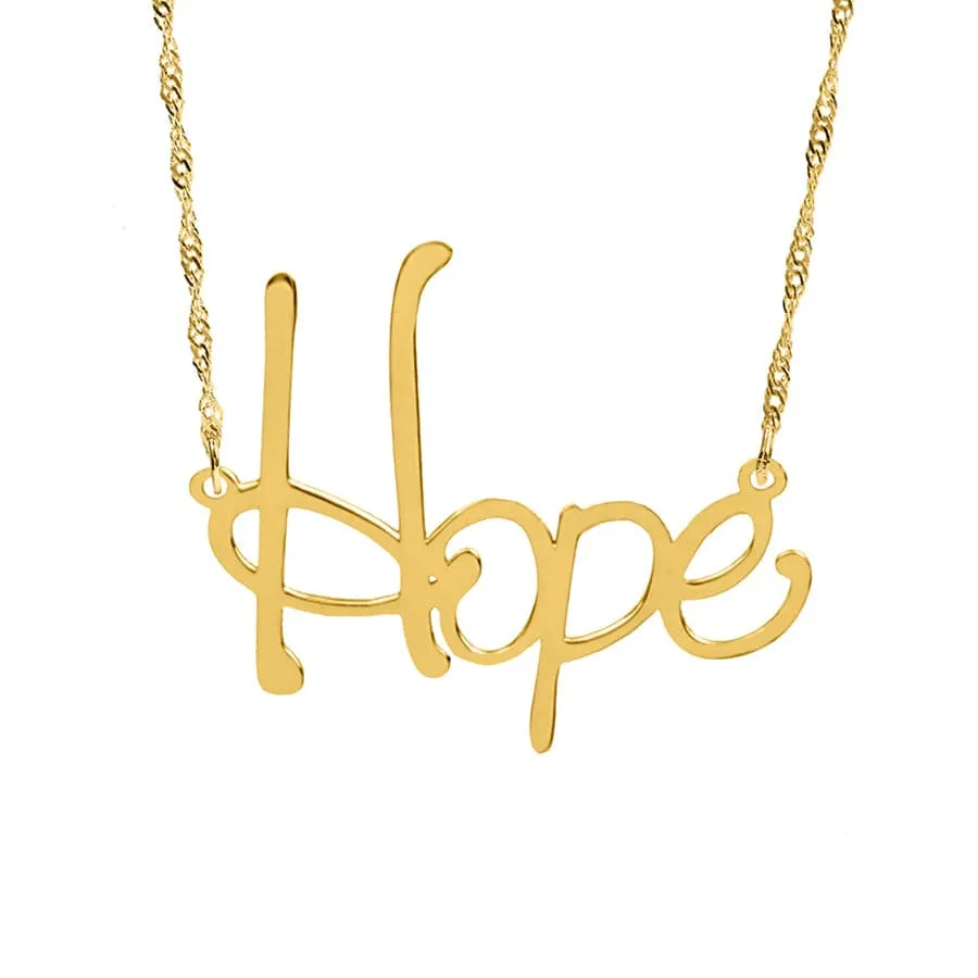 Positive Word Necklace