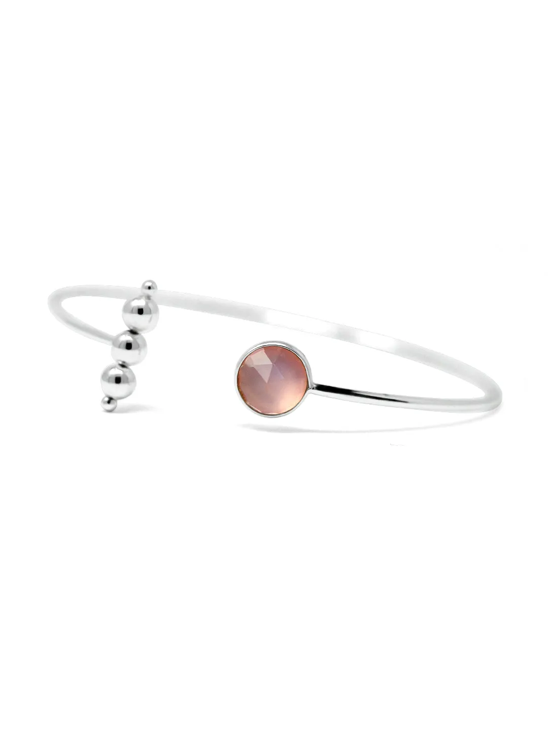 Rosy Ball Game Sterling Silver Adjustable Bracelet