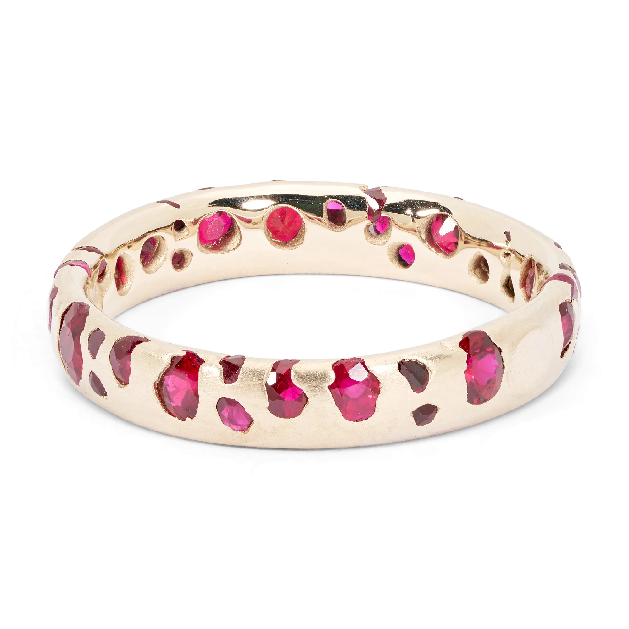 Ruby Confetti Ring in White - Made to Order