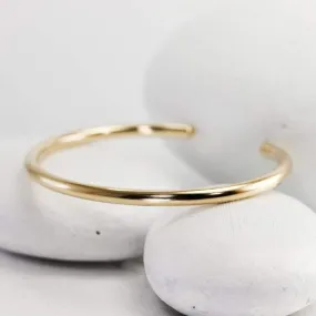 Smooth Wide Gold Cuff Bracelet