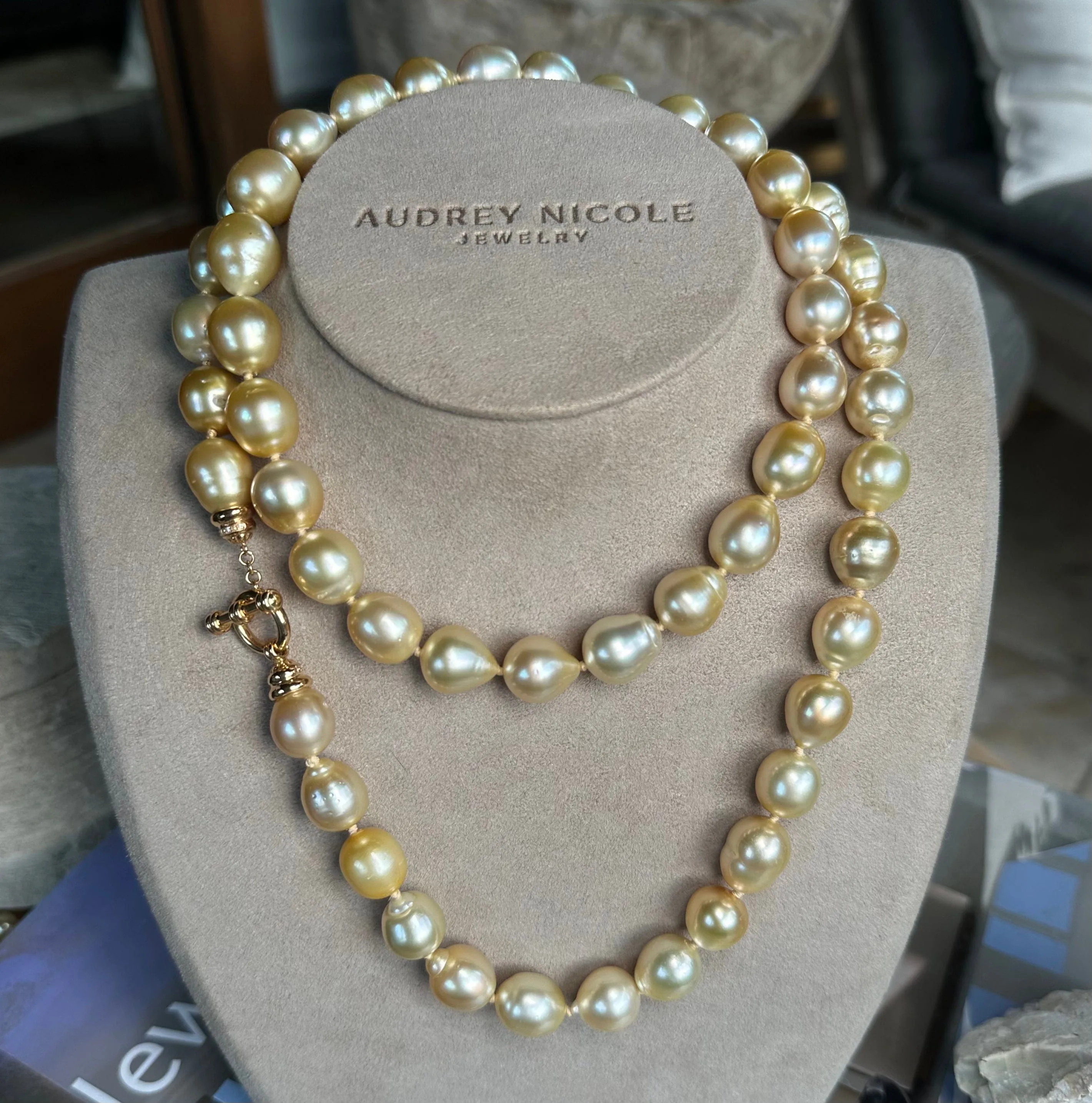 South Sea Champagne Pearl Strand Necklace