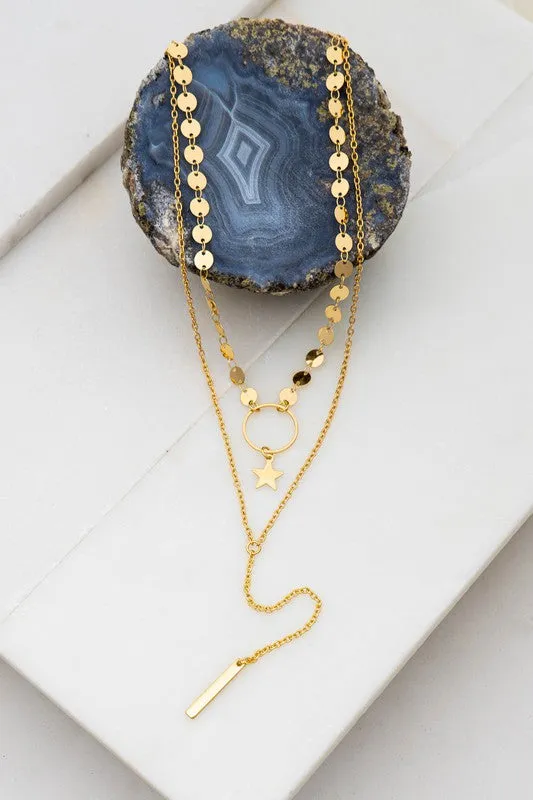 Starry Night Two Chain Necklace