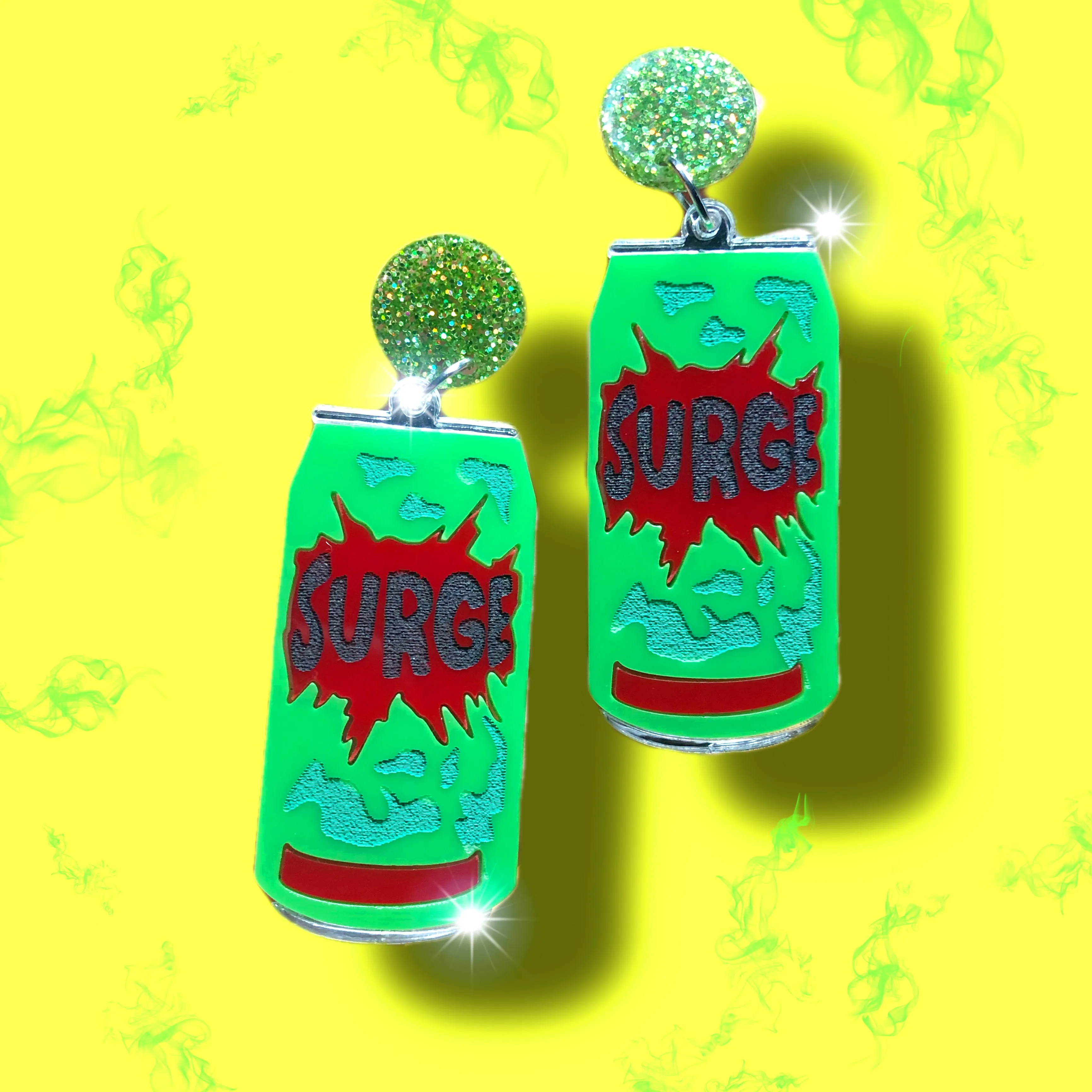 Surge 90’s Drink Dangle Earrings