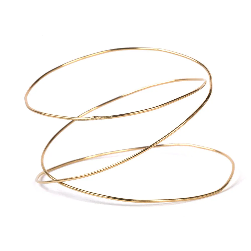 Triple Spiral URS Gold Bangle