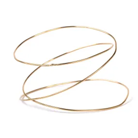 Triple Spiral URS Gold Bangle