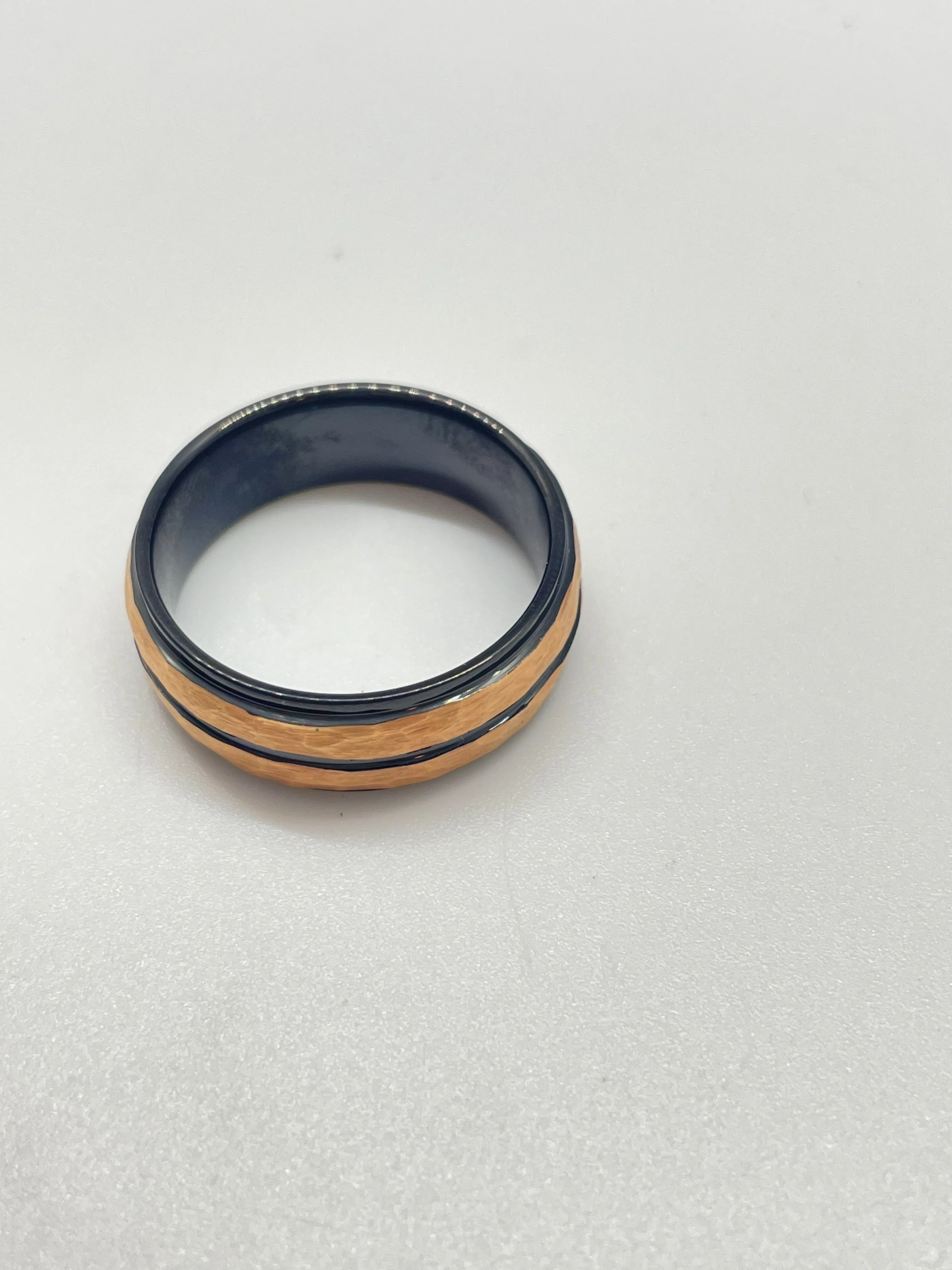 Tungsten Rose Gold Band