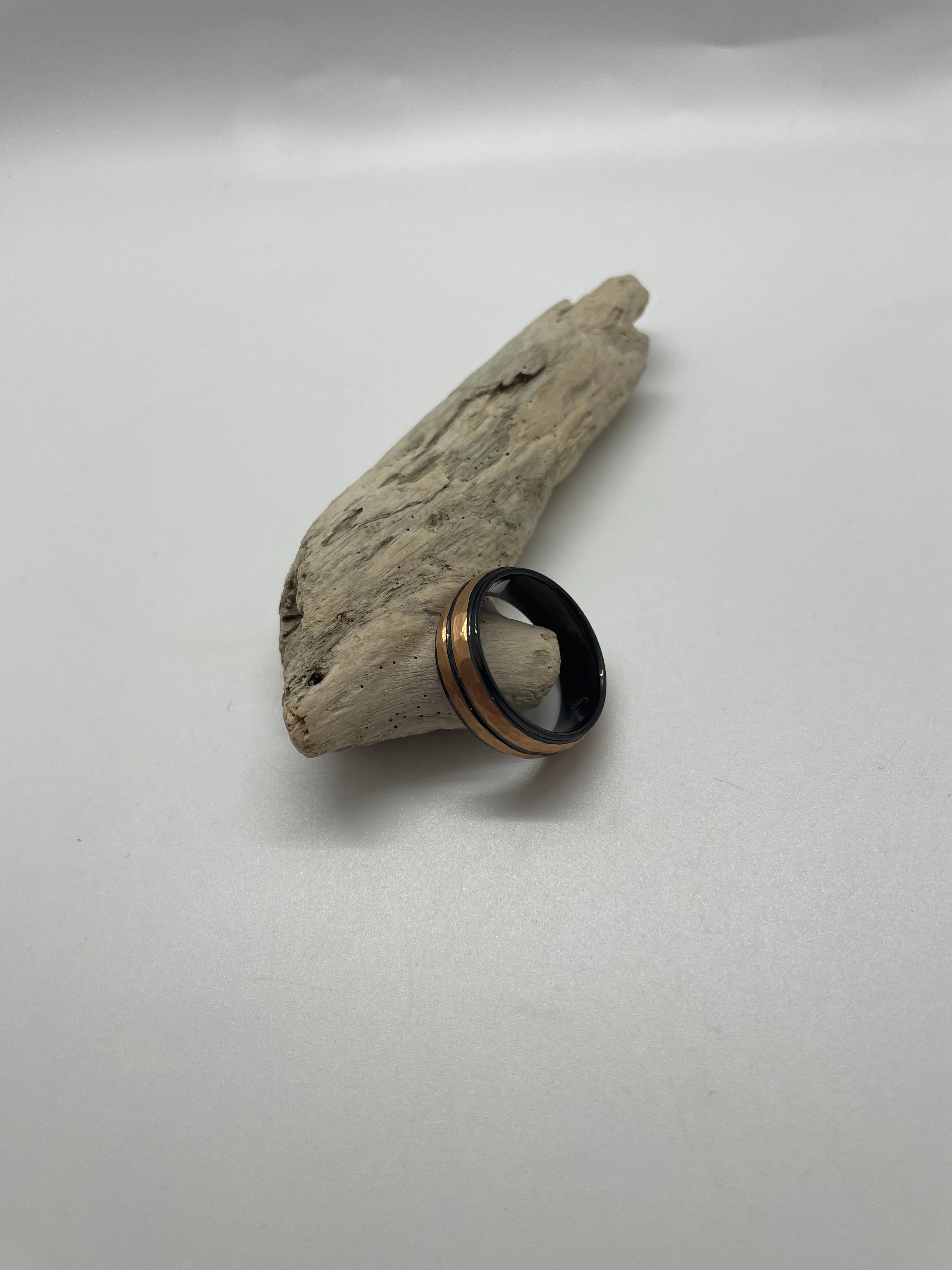 Tungsten Rose Gold Band